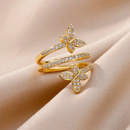 Zircon Double Butterfly Rings, Jewelry Arrivals